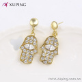 63758 xuping fashion hand design charm design 14k gold color jewelry set